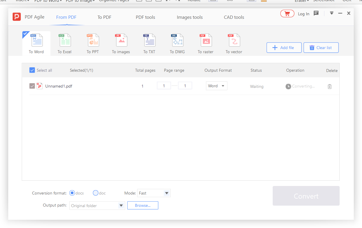 Opening the converted DOCX file in <a href=