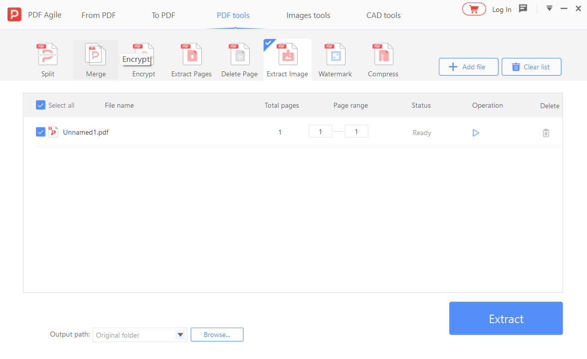 Selecting specific pages using Ctrl+click for non-consecutive selection