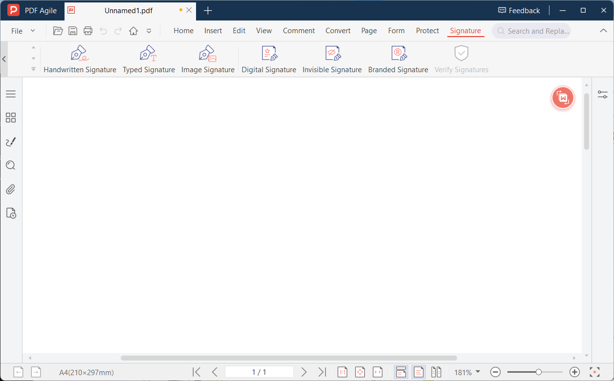 Selecting the Sign tool and choosing a digital certificate in PDF Agile