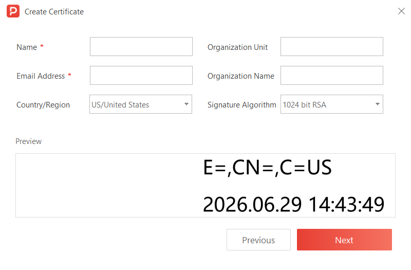 Verifying the signature validity in the signature panel